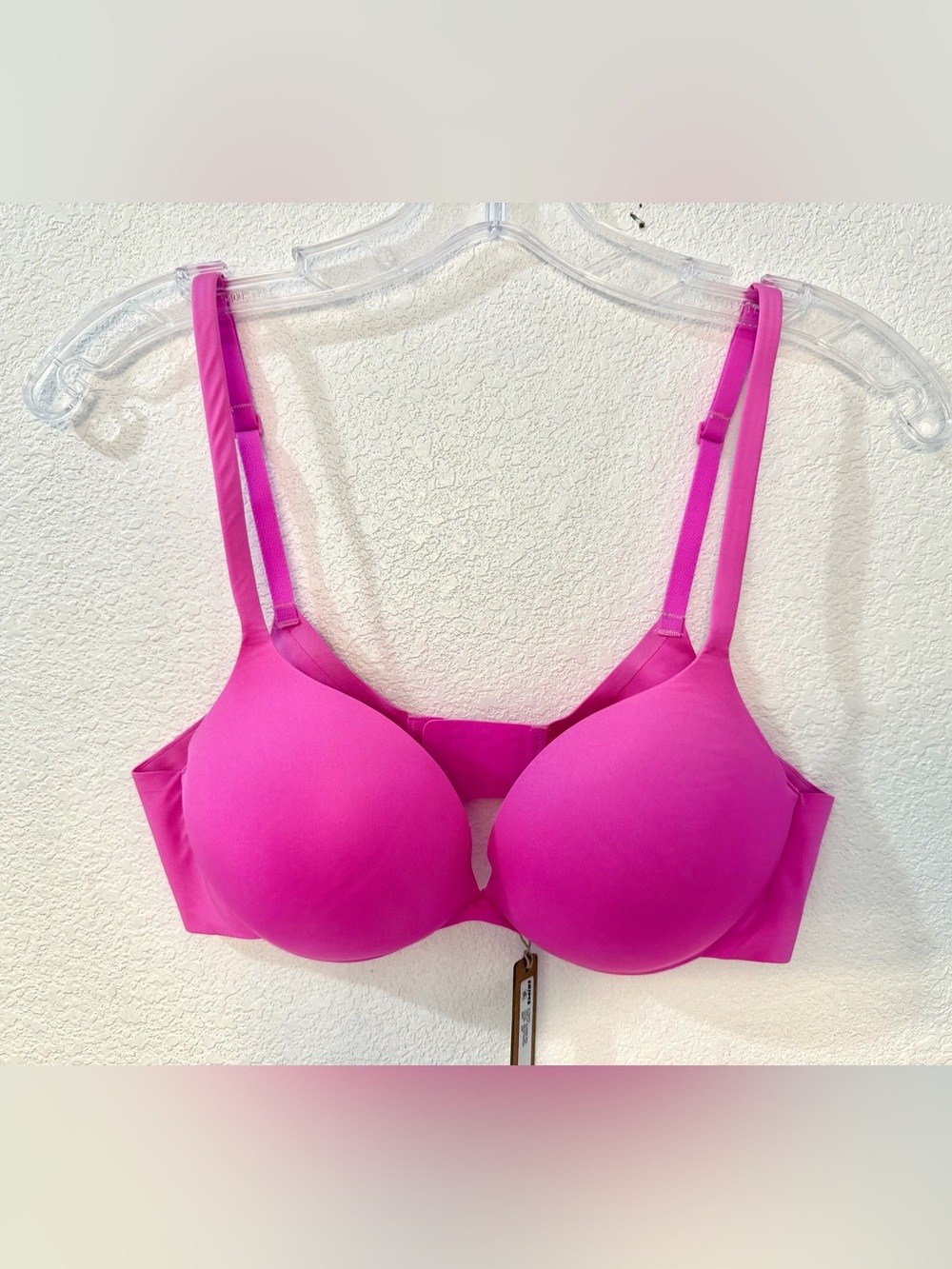 NWT SKIMS Ultimate Push Up Plunge Bra Neon Orchid Pink 34B Rare Sold Out Online